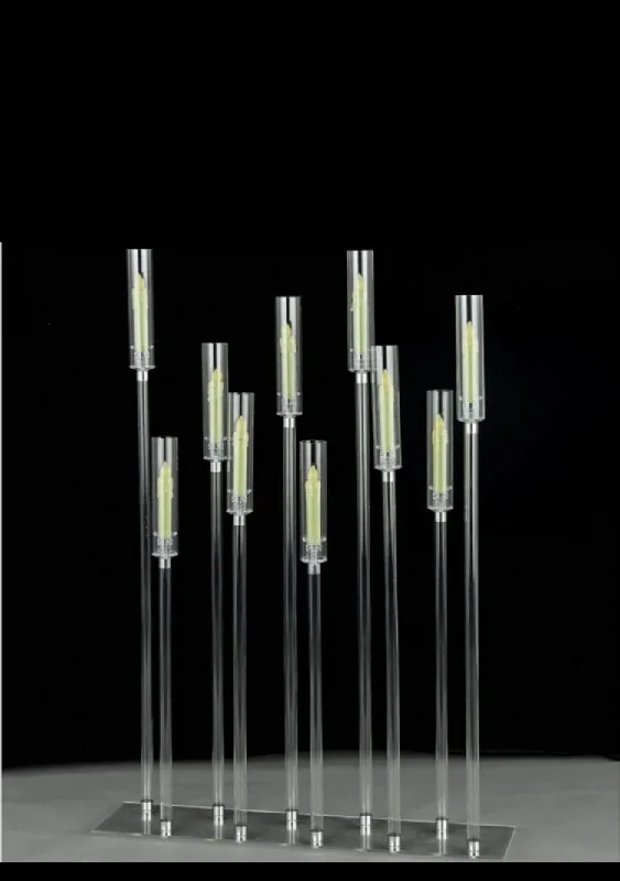 ACRYLIC Candleholder Long set 10 head