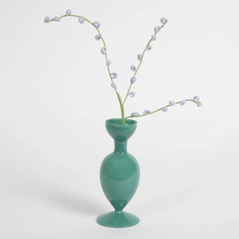 Apollo Milk Glass Vase Green