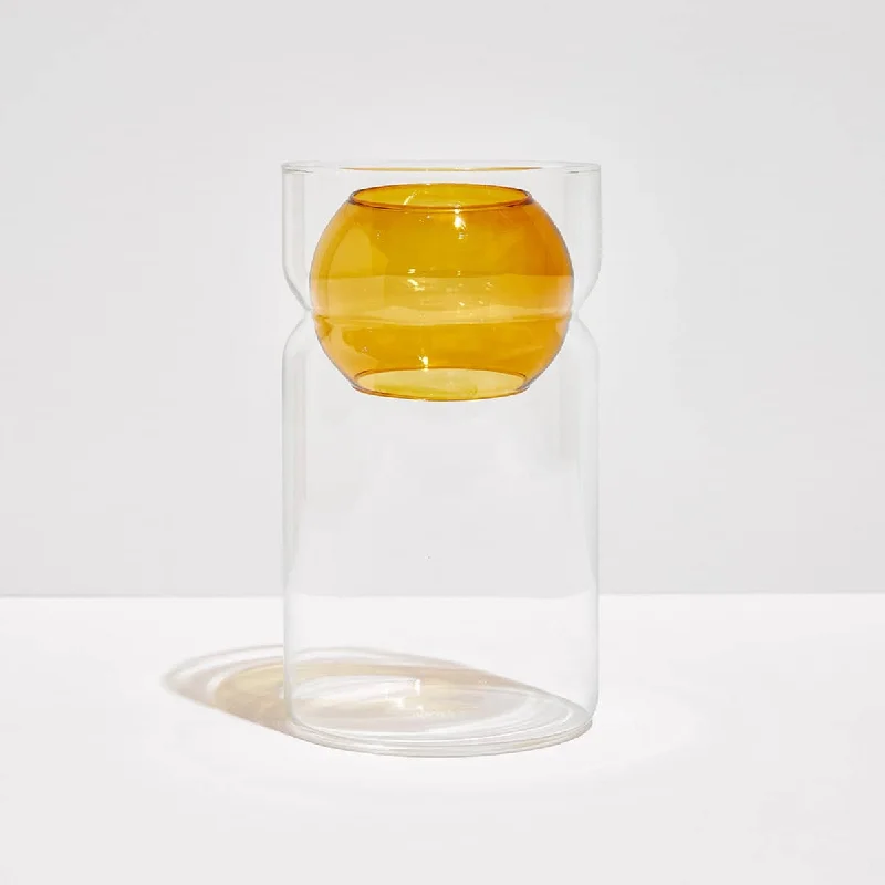 Balance Vase - Clear / Amber