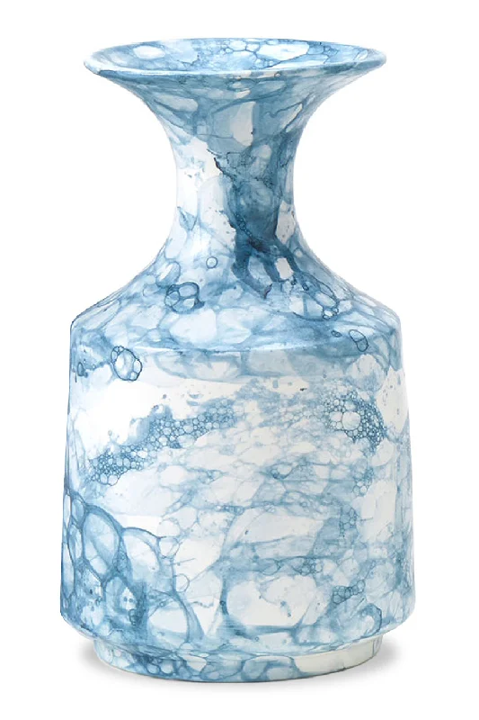 Blue Swirls Ceramic Vase | Liang & Eimil Serena