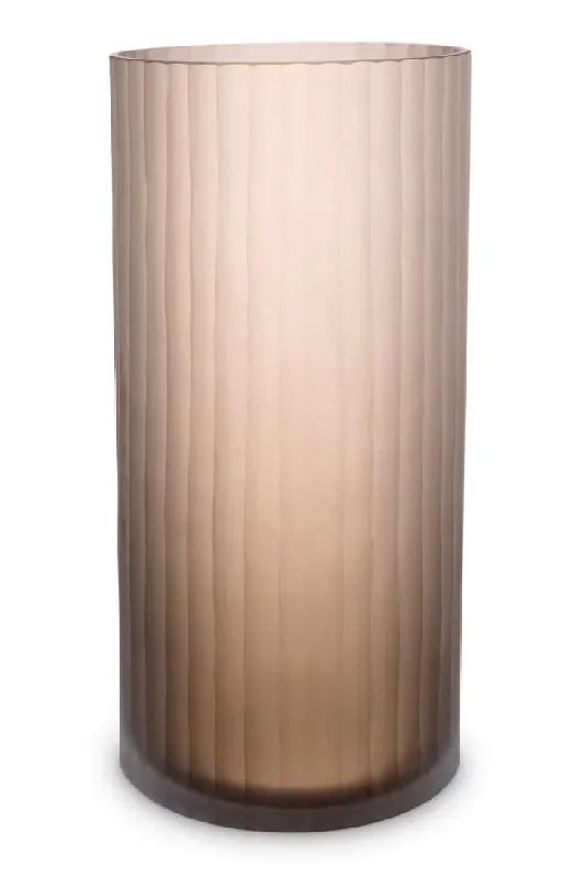 Brown Frosted Glass Vase | Eichholtz Haight