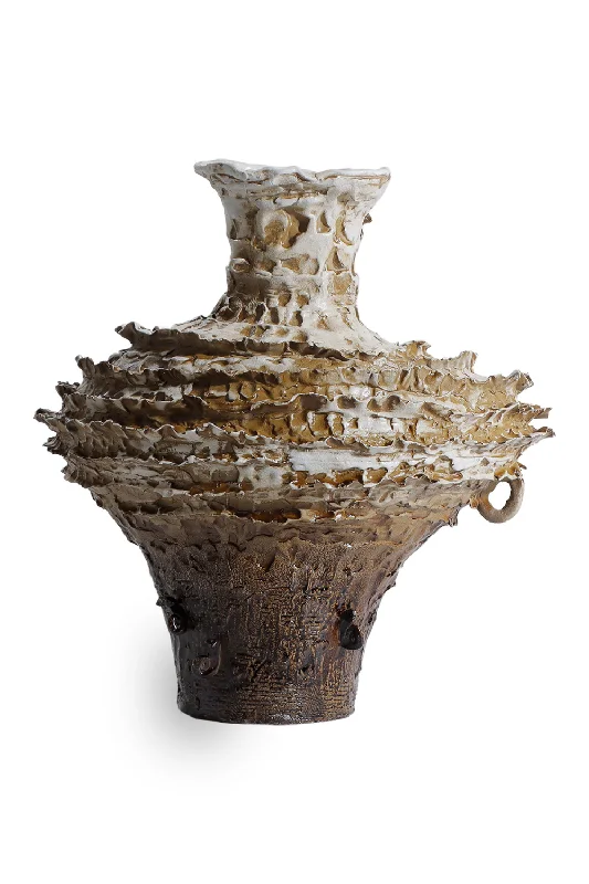 Brown Organic Textured Vase | Liang & Eimil Palmeria