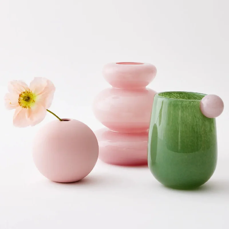 Bubbly Ceramic Bud Vase Pink