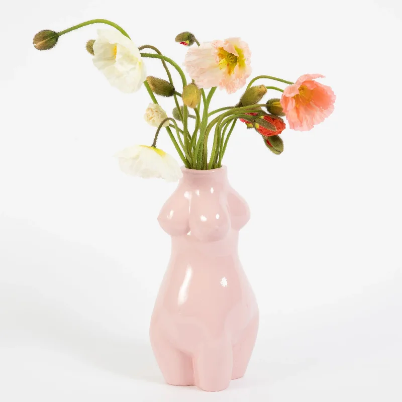 Divine Feminine Resin Vase Small Pink