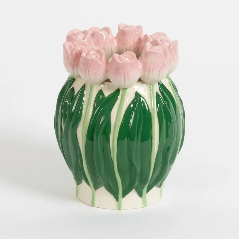 Dutch Tulip Ceramic Vase