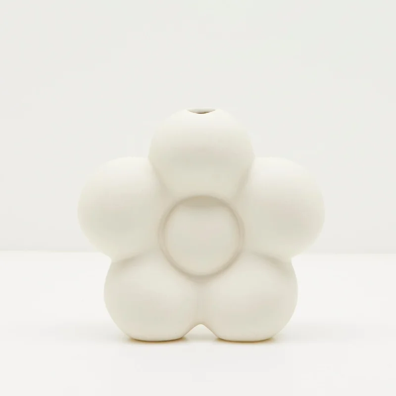 Floral Bloom Vase - Bone