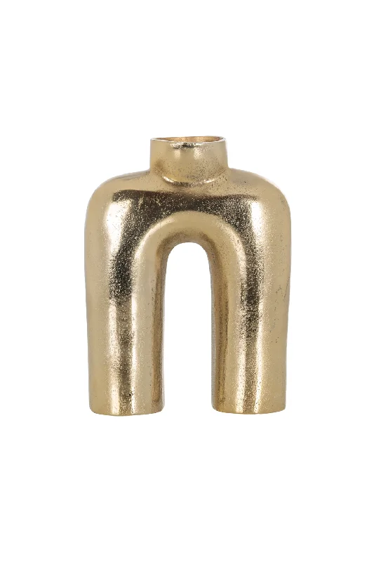 Gold Aluminum Arched Vase L | OROA Marley