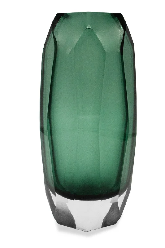 Green Faceted Glass Vase | Liang & Eimil Emerald