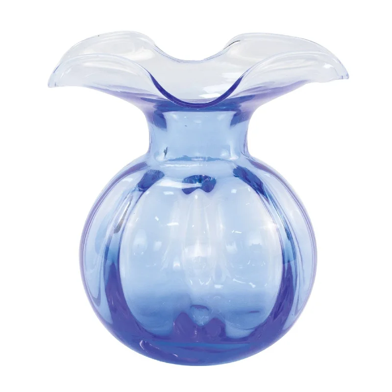 Hibiscus Glass Cobalt Medium Fluted Vase