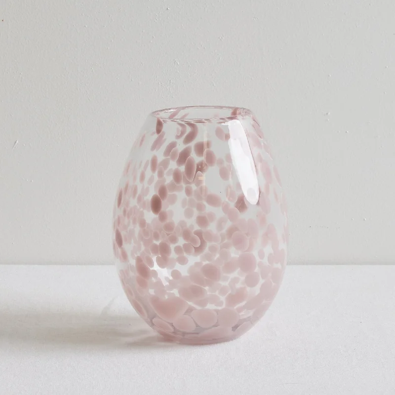 Lottie Glass Vase - Rose