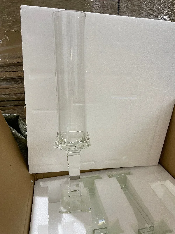 New CRYSTAL Candleholder pillar set of 3