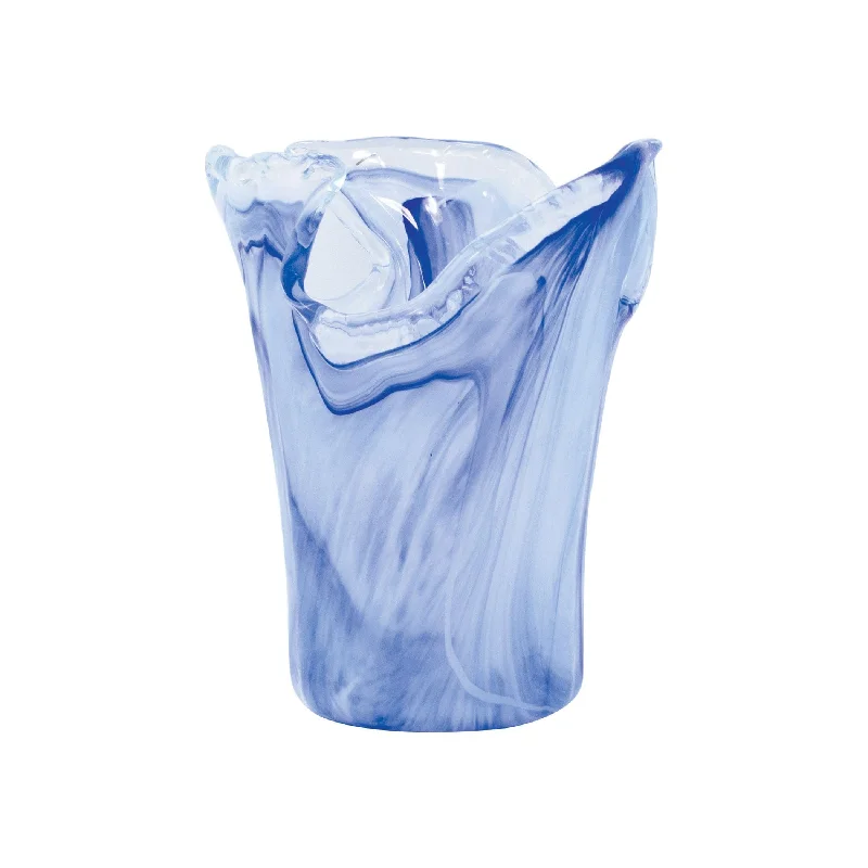 Onda Glass Cobalt Small Vase