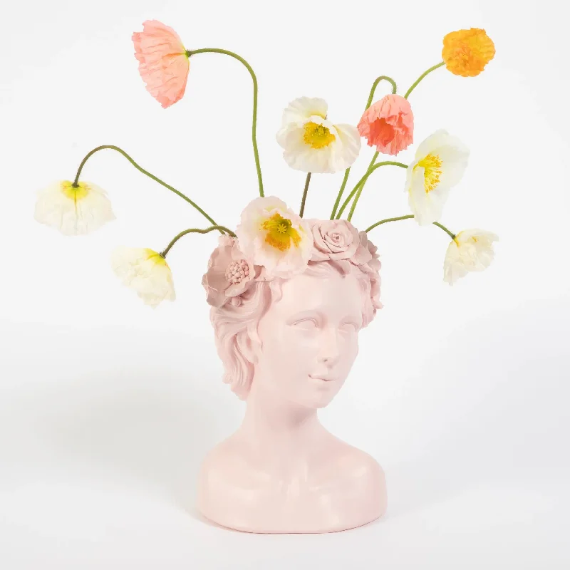 Ophelia Bust Resin Vase