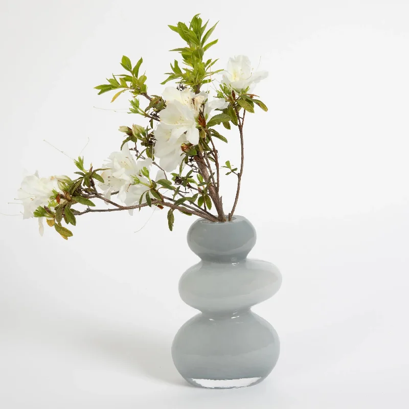 Pebble Glass Vase Blue