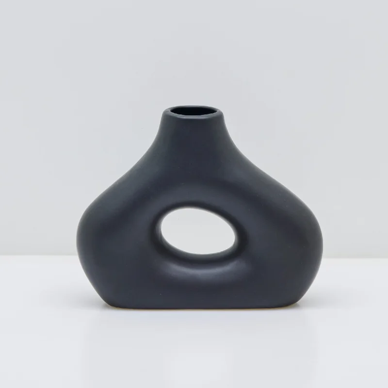 Stone Age Smoosh Vase - Black