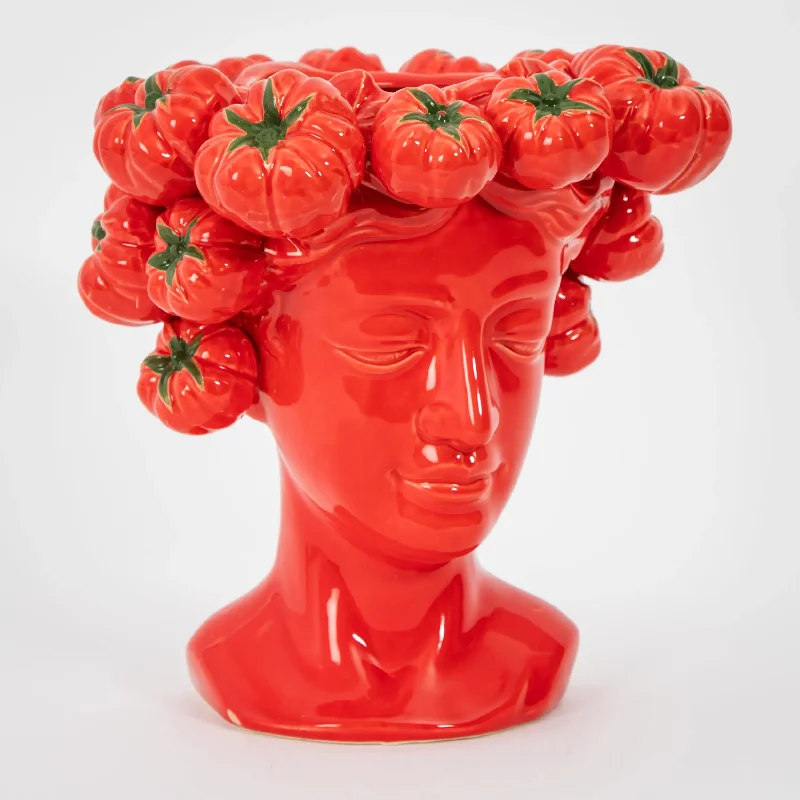 Tomato Girl Ceramic Vase