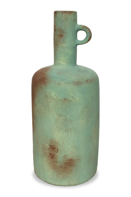 Turquoise Ceramic Bottle Vase | Liang & Eimil Russet