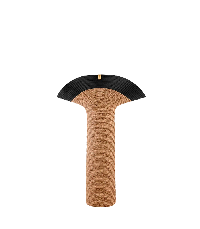 Tall Lapel Vase - Black