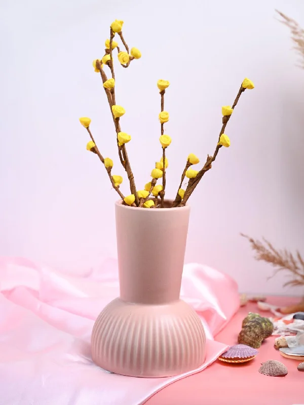 VON CASA Ceramic Peach Vase