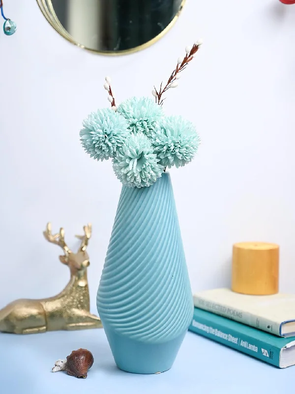 VON CASA Ceramic Sky Blue Vase