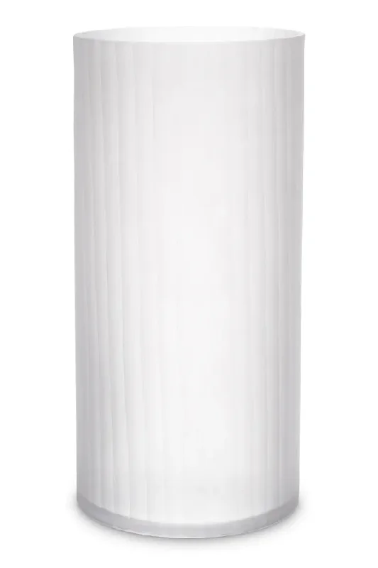 White Frosted Glass Vase | Eichholtz Haight