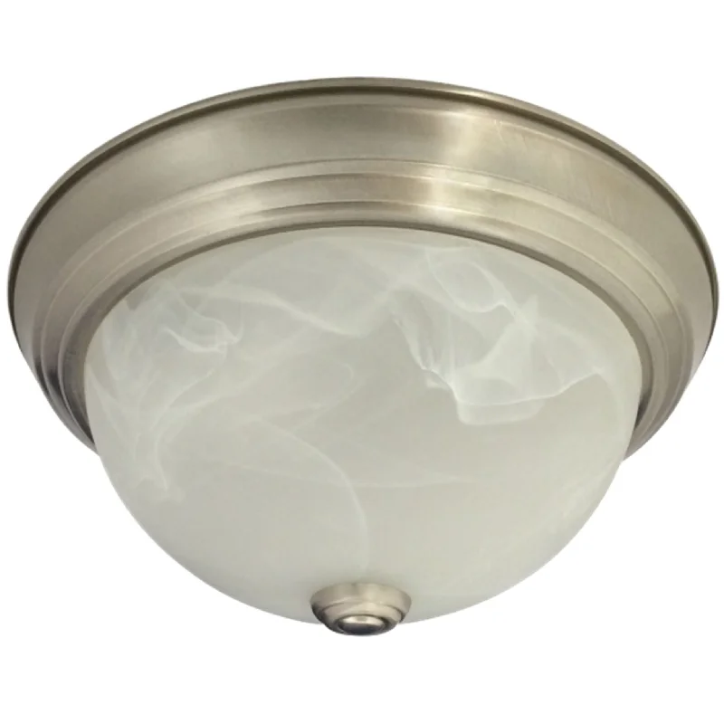 Alabaster Swirl Flush Mount