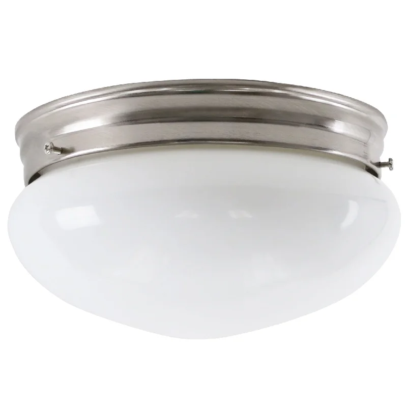 Opal Mushroom Flush Mount