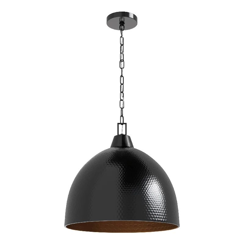 Arrco Pendant - Black Stainless Steel - 18in. Diameter - E26 Medium Base