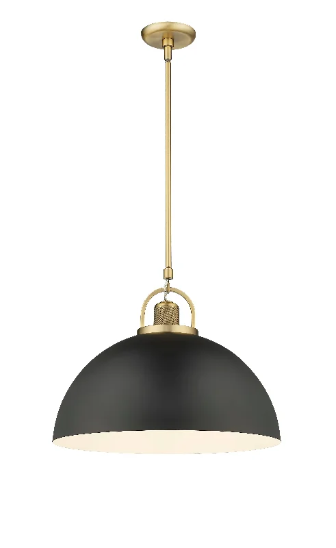 Artistan Pendant - Vintage Brass / Matte Black - 17.7in. Diameter - E26 Medium Base