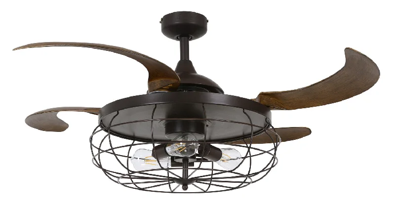 Beacon Industri 21292101 Ceiling Fan - Oil Rubbed Bronze, Brown/