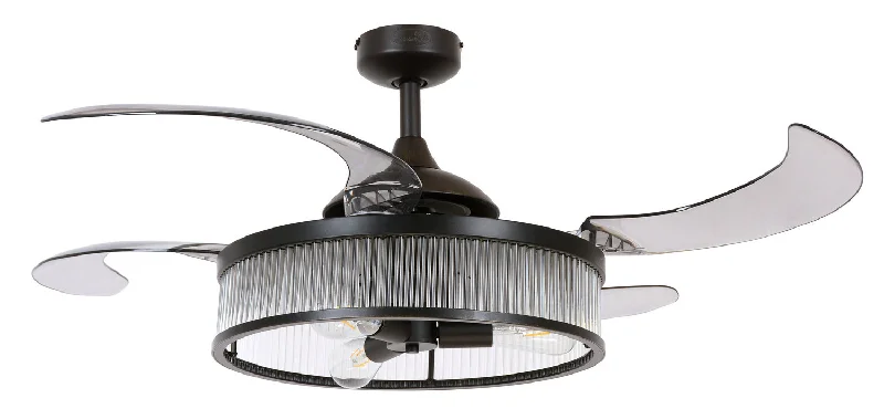 Beacon Corbelle 51292801 Ceiling Fan - Antique Black, Smoke/