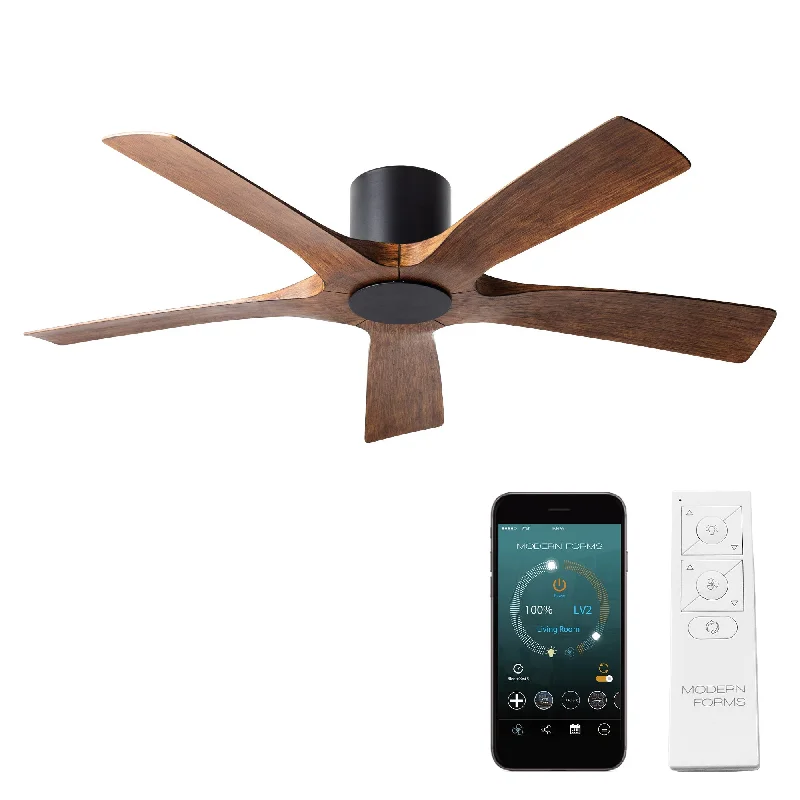 Modern Forms Fan Aviator 5 FH-W1811-5-MB/DK Ceiling Fan 54 - Matte Black/Distressed Koa, Distressed Koa/