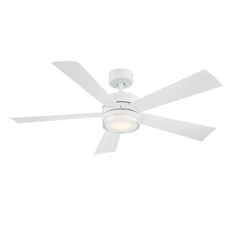 Modern Forms Fan Wynd FR-W1801-52L-MW Ceiling Fan 52 - Matte White, Matte White/