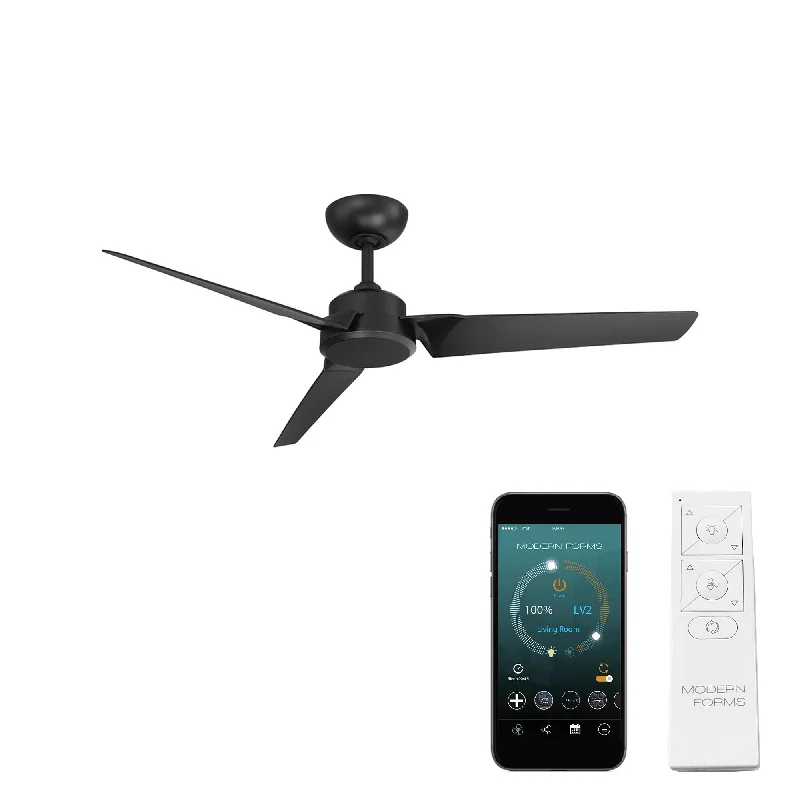 Modern Forms Fan Roboto FR-W1910-52-MB Ceiling Fan 52 - Matte Black, Matte Black/