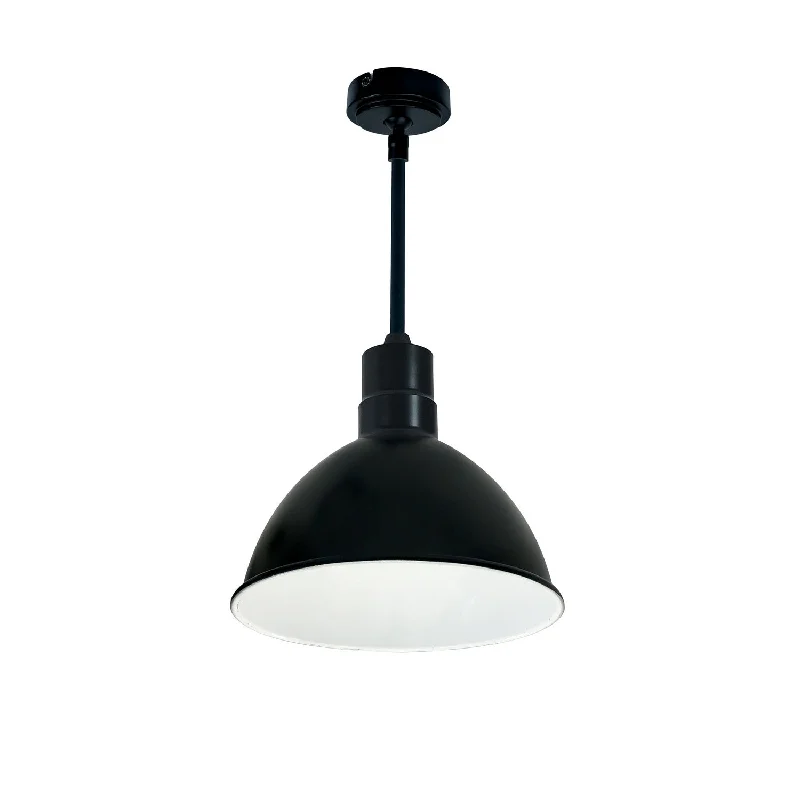 Nora NRLM-10ST2030BWLE4/12 Pendant Light - Black Outer / White Inner