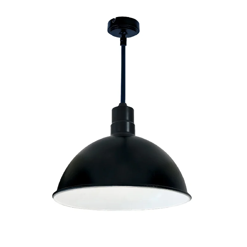 Nora NRLM-16ST2530BWLE4/12 Pendant Light - Black Outer / White Inner