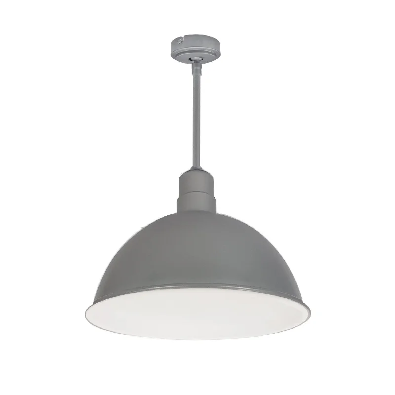 Nora NRLM-16ST2530GMWLE4/12 Pendant Light - Gun Metal Outer / White Inner