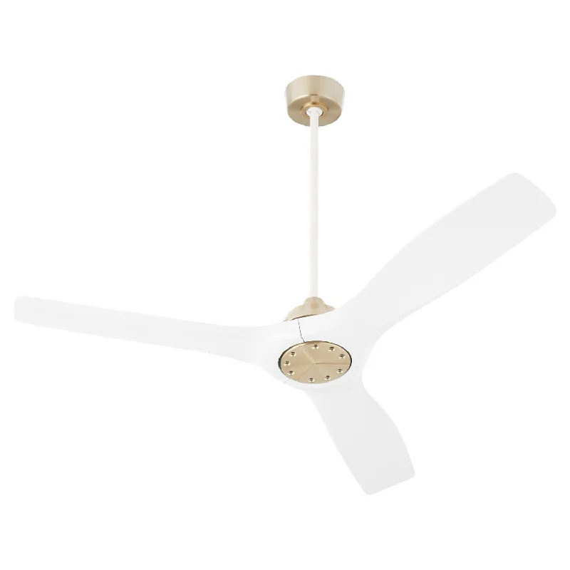 Oxygen 3-118-640 Avalon 52 in. Ceiling Fan Aged Brass W/ White Blades