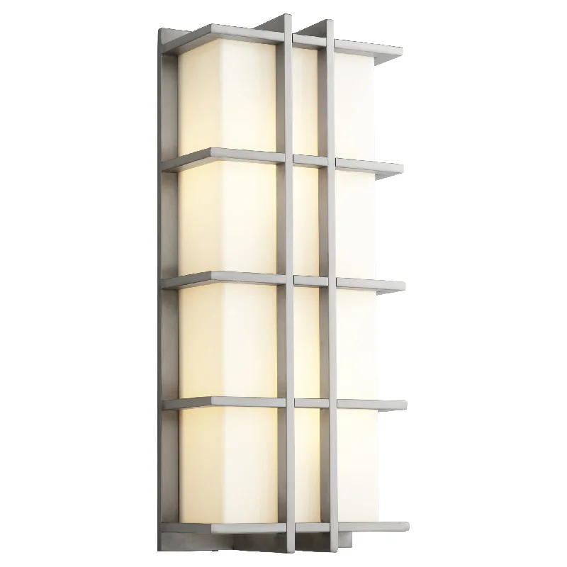 Oxygen 3-711-224-EM Telshor LED Outdoor Wall Sconce Light Satin Nickel