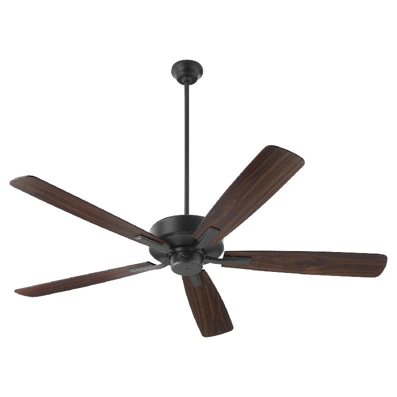 Quorum Ovation 4605-159 Ceiling Fan 60 in. - Matte Black, Matte Black/Walnut