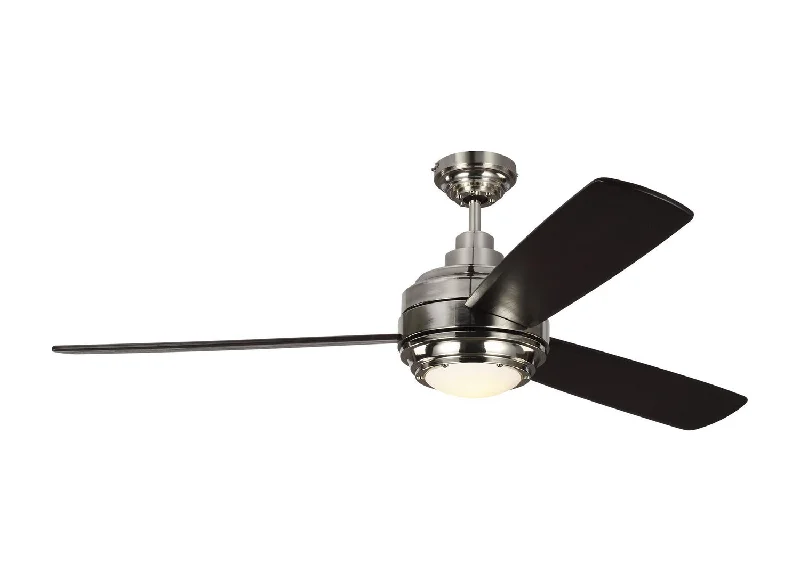 Visual Comfort Fan Aerotour 56 3TAR56PNDMD Ceiling Fan - Polished Nickel, Dark Mahogany/Dark Mahogany/