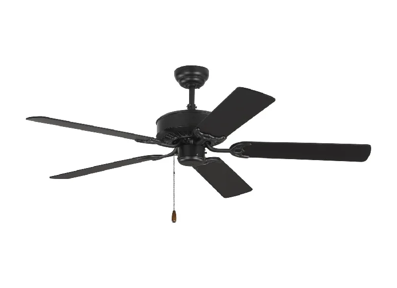 Visual Comfort Fan Haven 52 5HV52BK Ceiling Fan - Matte Black, Matte Black/Matte Black/