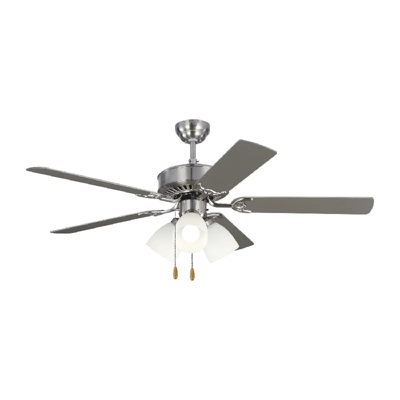 Visual Comfort Fan Haven 52 LED 3 5HV52BSF Ceiling Fan - Brushed Steel, Silver/Silver/