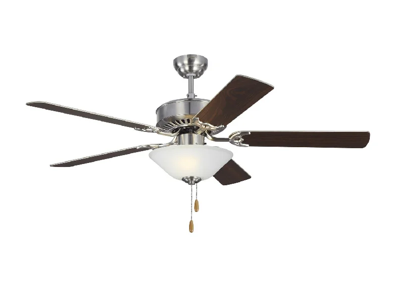 Visual Comfort Fan Haven DC 52 LED 5HVDC52BSD Ceiling Fan - Brushed Steel, Silver/Silver/