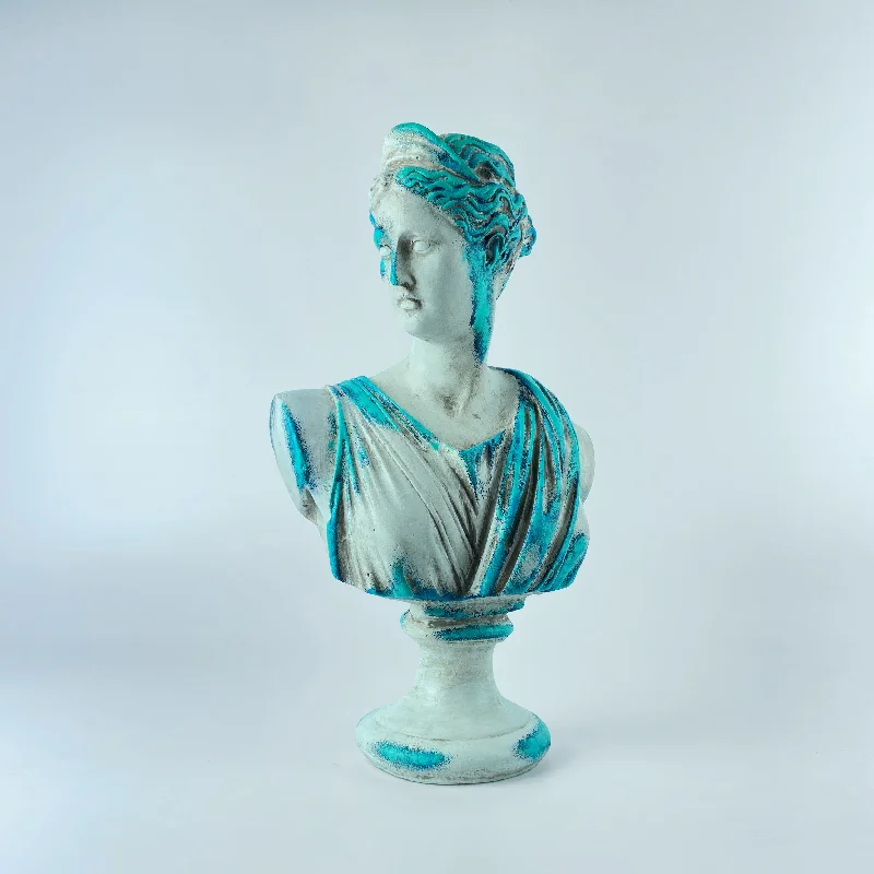 Artemis 'Blue Coral' Pop Art Sculpture, Modern Home Decor