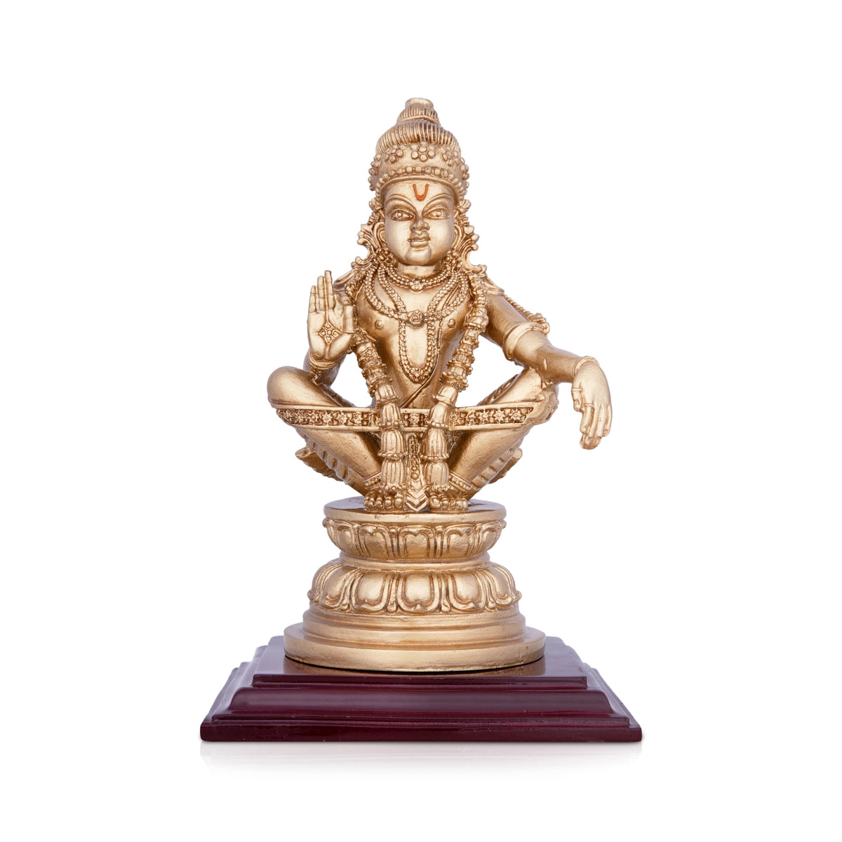 Ayyappan Statue - 6 x 3 Inches | Resin Ayyappa Idol/ Ayyappa Vigraham for Pooja