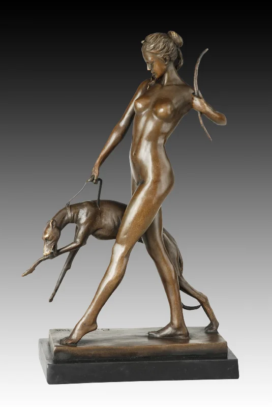 Bronze statues classic sculpture "Diana" Desktop Decor, Home Decor, Art Collection