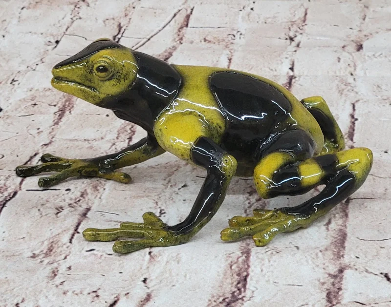 Genuine Bronze Frogman Sculpture: Handcrafted Artwork for Home Office