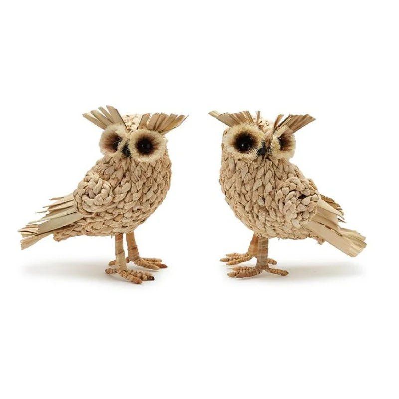 Hand-Crafted Owls - Set of 2