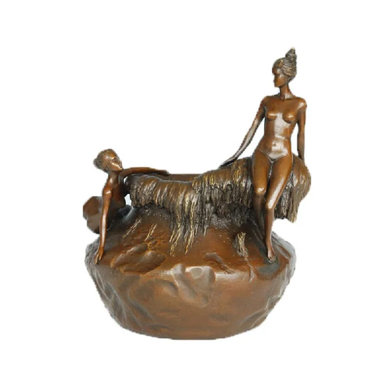 Metal Artwork Bronze Classical Beauty Small Pitcher Sculpture TPE-561